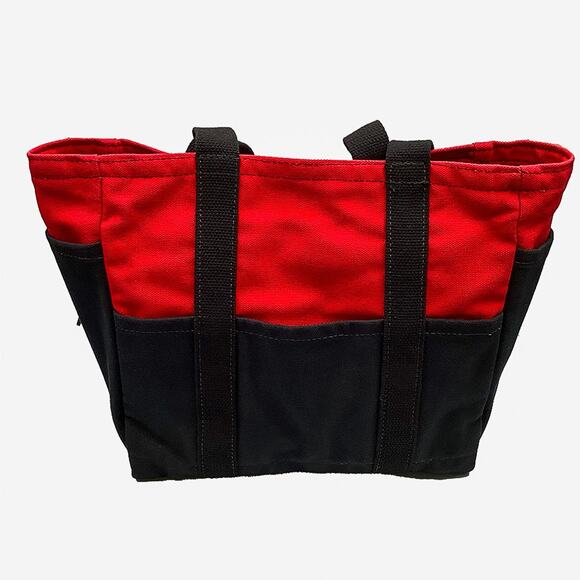 Port Canvas Westport Yarns Red/Black Duck Canvas Crafting Utility Tote Bag - Picture 2 of 10